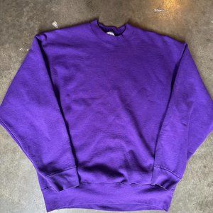 Vintage Purple Blank Faded Crewneck
